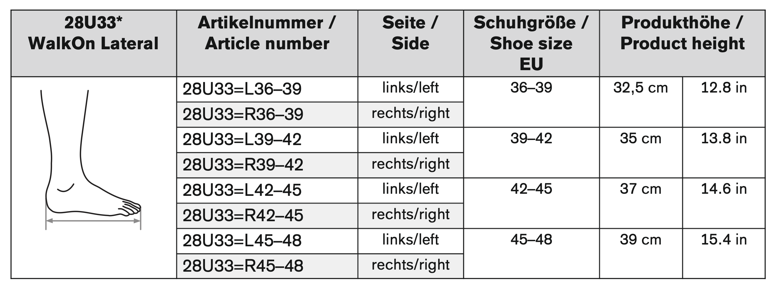 Otto Bock WalkOn Lateral Drop Foot AFO Brace walkOn_Lateral