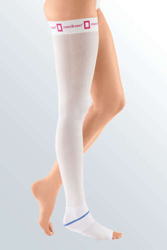 Anti-embolism thigh length compression stocking with silicone topband (1 piece) mediven struva 35 medi