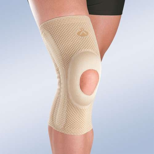 Orliman opened patella knee brace w/ silicone pad & lateral flexible reinforcements