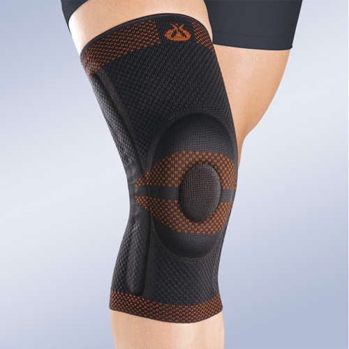 Orliman closed patella knee brace w/ silicone pad & lateral flexible reinforcements