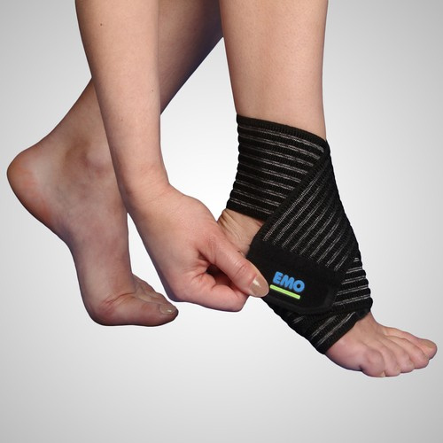  Breathable elastic bandage for ankle 80cm Emo