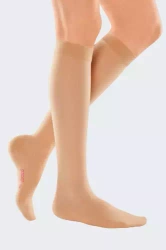 Mediven travel below knee compression stockings for women