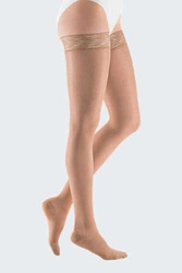 mediven sheer & soft  thigh-length stocking with silicone topband 20 - 30 mmHg medi