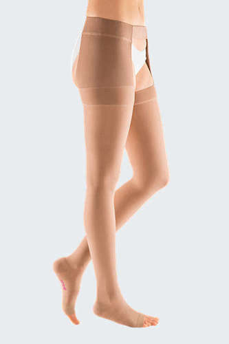 Mediven Plus thigh high compression stocking + Waist Attachment CCL1