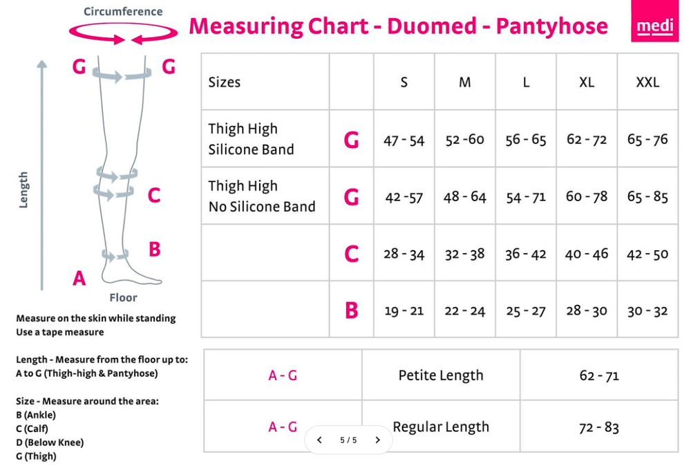 Duomed Smooth compression pantyhose CCL1 medi | e-MedicalBroker.com