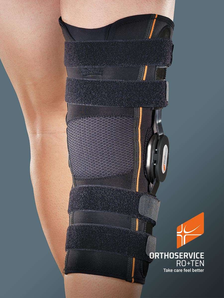 Knee Brace With Hinges And F E Control Long Wraparound Genufit 30a Orthoservice E