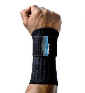 Rehband 7711 an open-grip wrist guard with integrated plastic rails