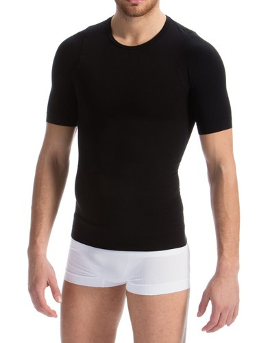 Compression t-shirt for men in elasticized cotton with total body pressure effect FarmaCell