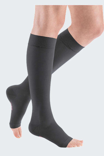 mediven elegance anthracite below knee compression stockings CCL1, open toe 