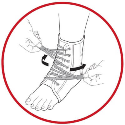 Sport Ankle Support Brace Wraptor Breg With Speed Laces | E ...