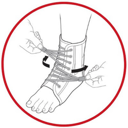 Sport ankle support brace Wraptor Breg with speed laces