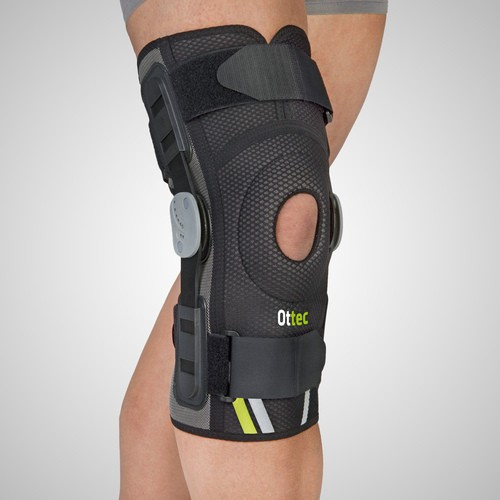 Knee brace with adjustable polycentric hinge Emo