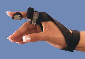 Finger extension splint with wrist support