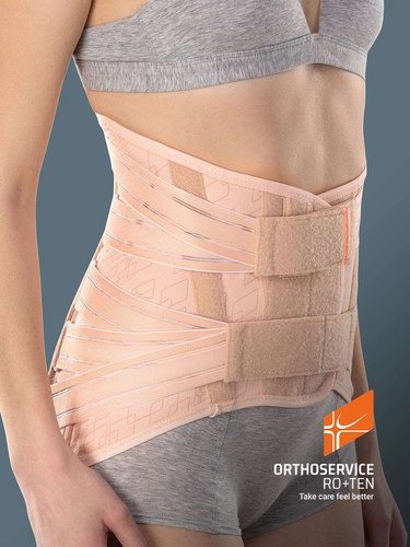 High back brace with lowered front SAT1322SH Orthoservice
