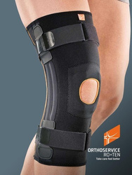 Tubular AirX™ knee brace with spiral stays and patella stabilizer Genufit 08 Orthoservice