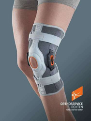 Krótki stabilizator na kolano z policentrycznymi szynami bocznymi i regulacją zakresu ruchomości GenuSKILL 26A Orthoservice