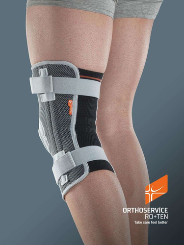 Tubular knee brace with spiral stays and patella stabilizer GenuSKILL 08 Orthoservice