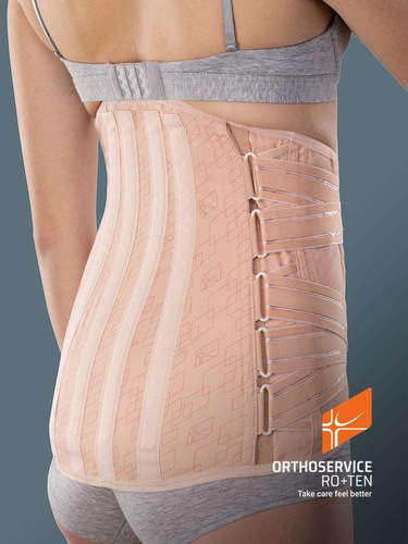 High back brace with lowered front SAT1322SH Orthoservice