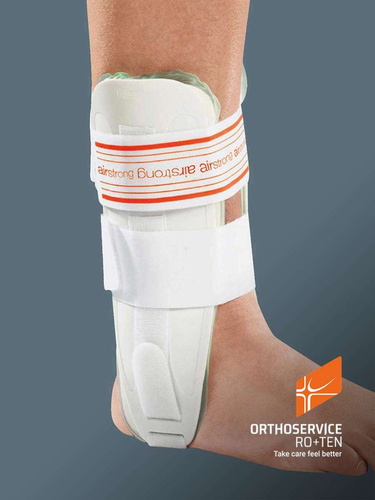 Bivalve ankle brace with inflatable air padding Airstrong Orthoservice