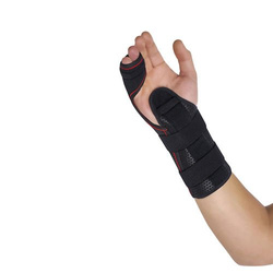 Semi-rigid wrist support with palmar/dorsal splints 4th, 5th metacarpals Manutec Orliman