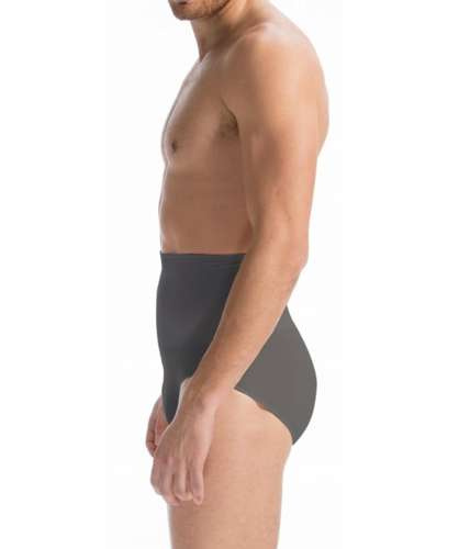 High briefs for man in elasticized cotton with girdle to reduce and shape the waistline