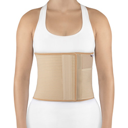 Orliman abdominal back support for stomies with orifice for stoma