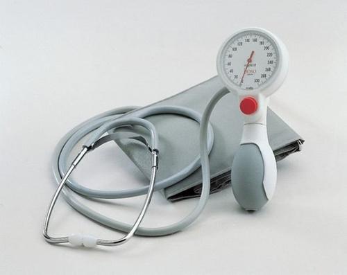 Ciśnieniomierz zegarowy Boso Egotest ze stetoskopem i przyciskiem